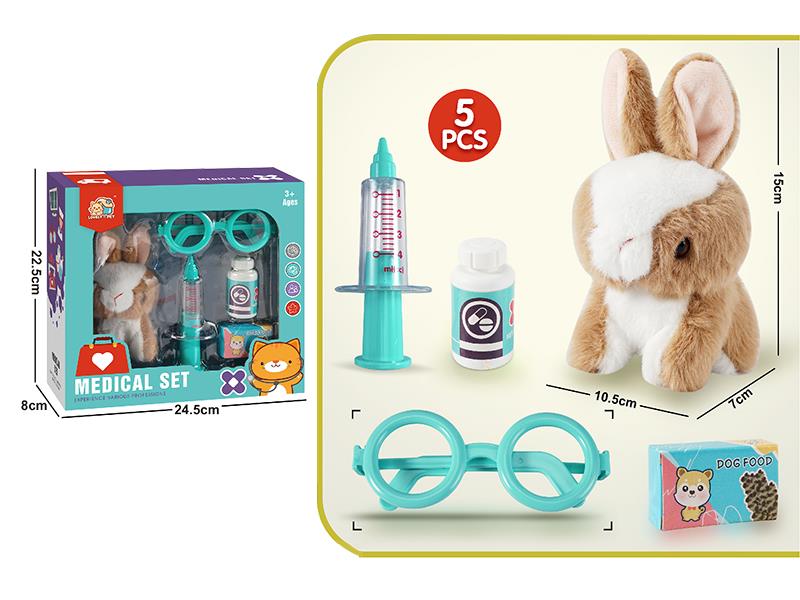 Pet Rabbit Doctor Set 5pcs