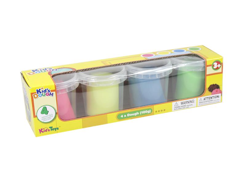 4 x 100g Fluorescent Clay