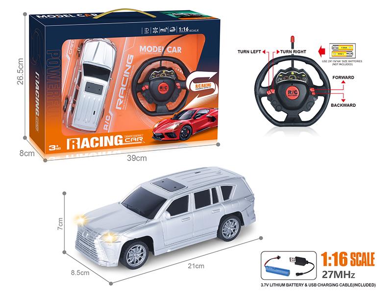 27Mhz 1:16 4-Channel Remote Control Lexus Spray-Painted Simulation Car With Headlights(Included Batteries)
