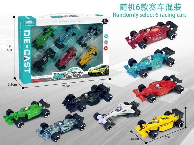Alloy Equation Car 6PCS