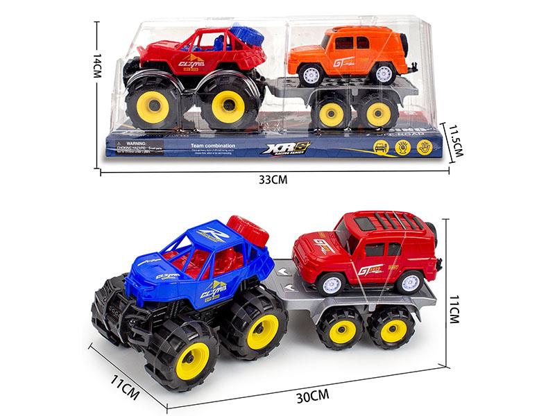 Friction Simulated Off-Road Vehicle Trailer Set