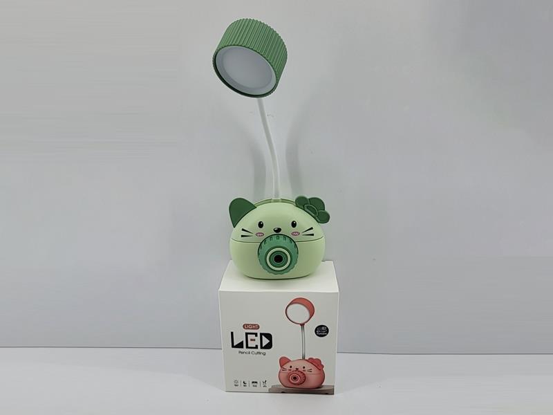 Cat Pencil Sharpener/Mini Desk Lamp/Pen Holder