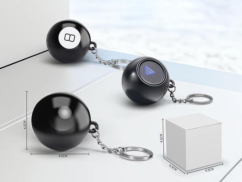 4.5cm magic prophecy ball toy with key chain