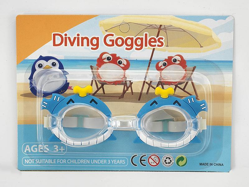 Cartoon Whale Swimming Glass