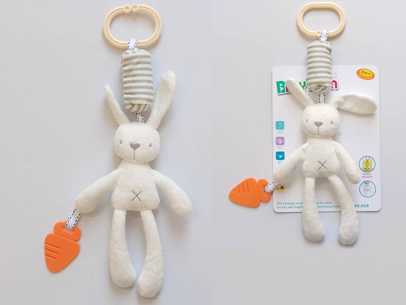 Baby Crib Stroller Hanging Rattle Toy - Rabbit