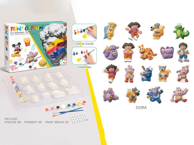 Gypsum DIY Coloring(Dora)