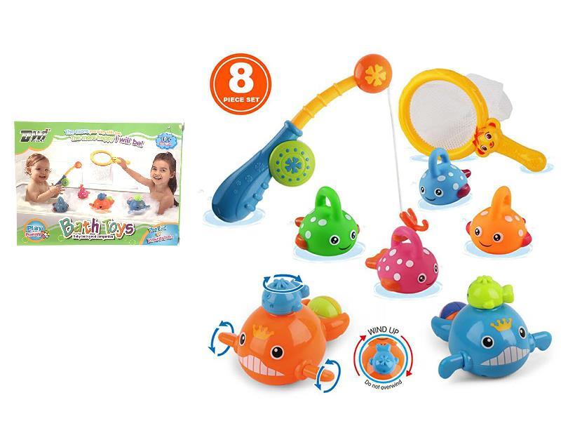 Bathroom Fishing Toys 8pcs