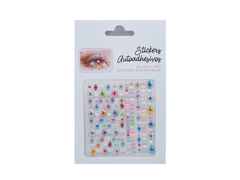 Eyes Face Gems Crystal Stickers