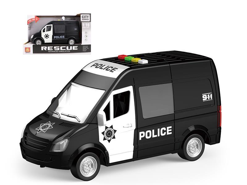 Friction Police Van (With light and music)