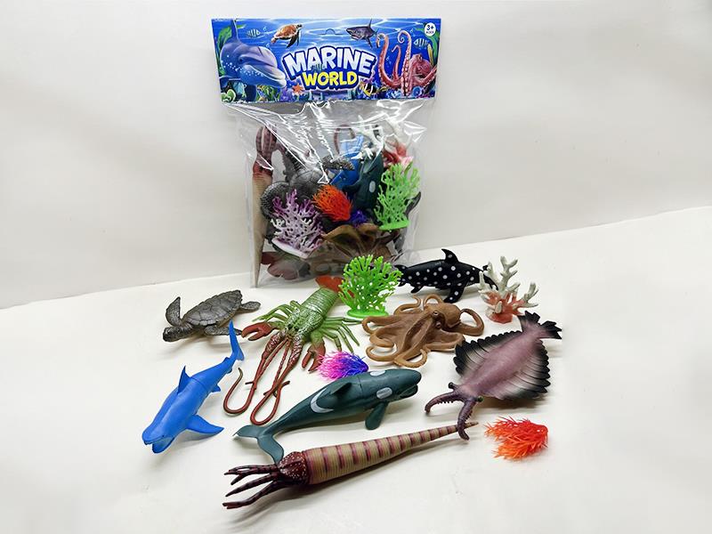 PVC Soft Plastic Sea Animals Set