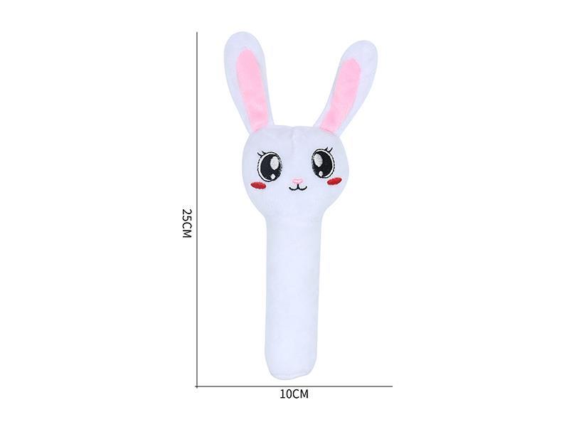 Plush Rabbit Hand Bell Bb Stick