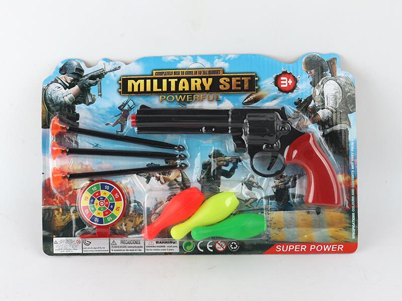 Revolver Soft Bullet Gun+Bowling Ball