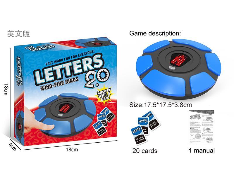 Letters 2.0 Wind-Fire Rings Board Game