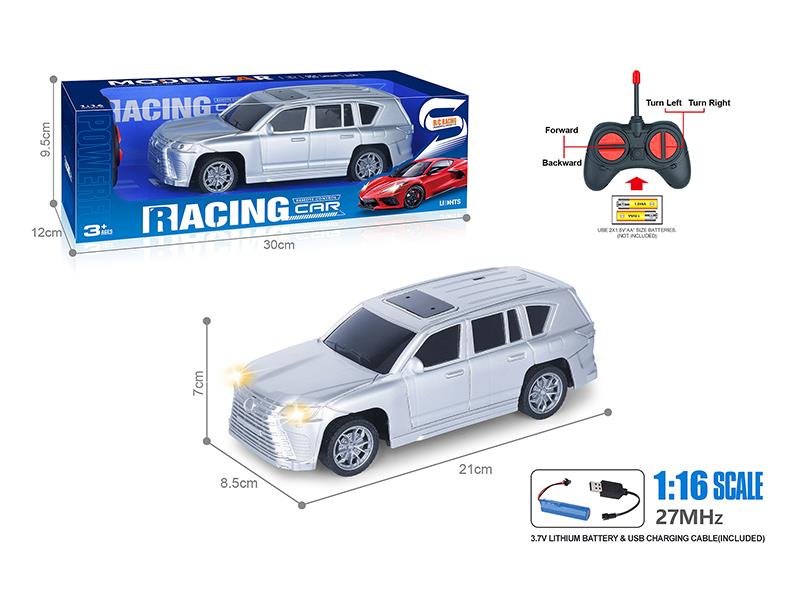 27Mhz 1:16 4-Channel Remote Control Lexus Spray-Painted Simulation Car With Headlights(Included Batteries)