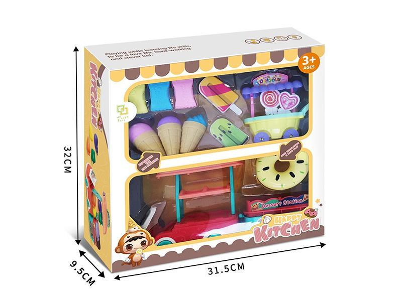 Toy Dining Car Lollipop Car Ice Cream Set Meal