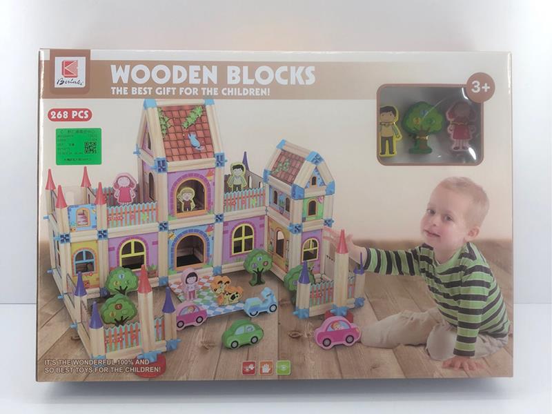 Wooden Building Blocks 268pcs