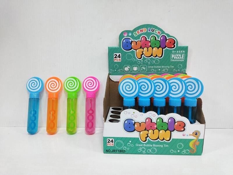 Mini Lollipop Shape Bubble Sticks 24pcs
