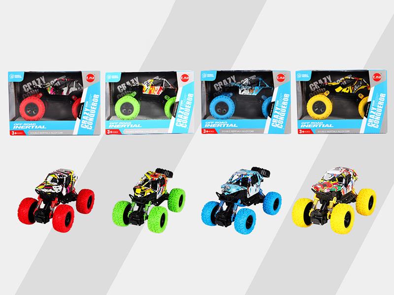 Double Pull Back Alloy Off-Road Climbing Vehicle Without IC