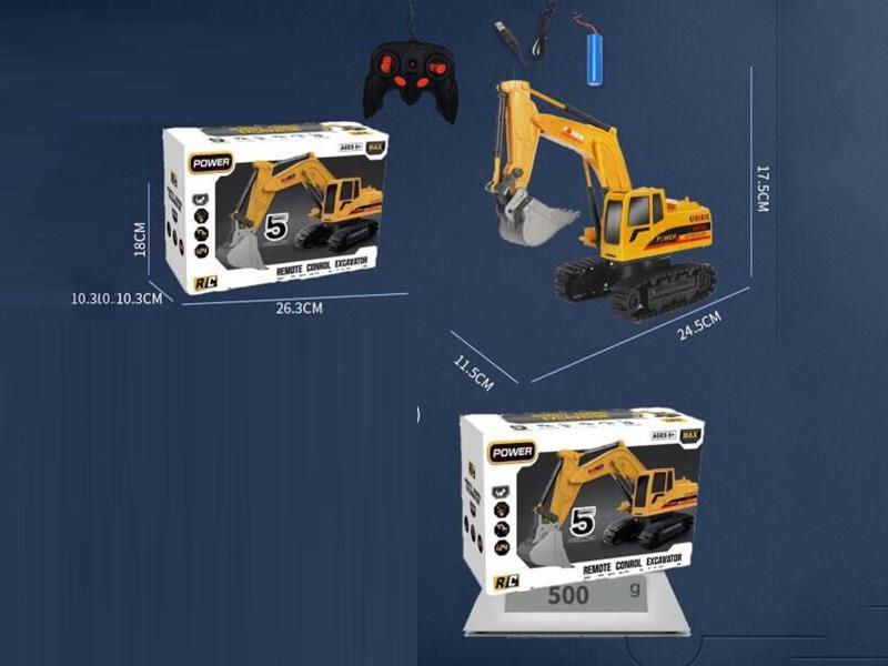 6 Alloy Remote Control Simulation Excavator Model