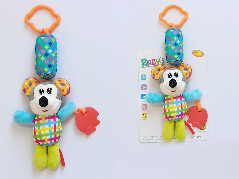 Baby Crib Stroller Hanging Rattle Toy Cute Mouse