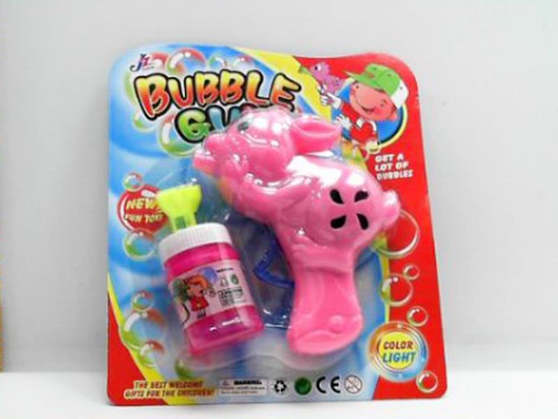 Solid Color Cartoon Rabbit Inertial Bubble Gun