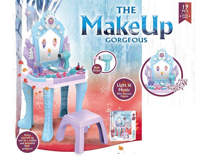 Snow And Ice Magic Mirror Dresser With Sound And Light