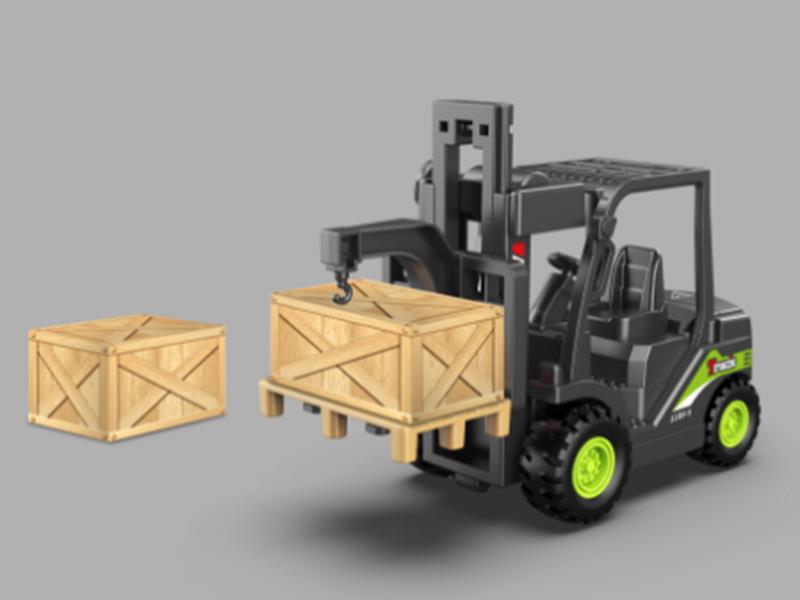 1:55 Friction Alloy Forklift - Black Gold Edition