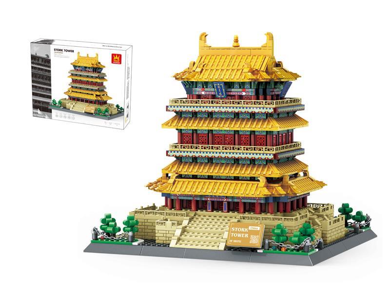 1557PCS Building Blocks Of Stork Tower, Yuncheng, Shanxi, China