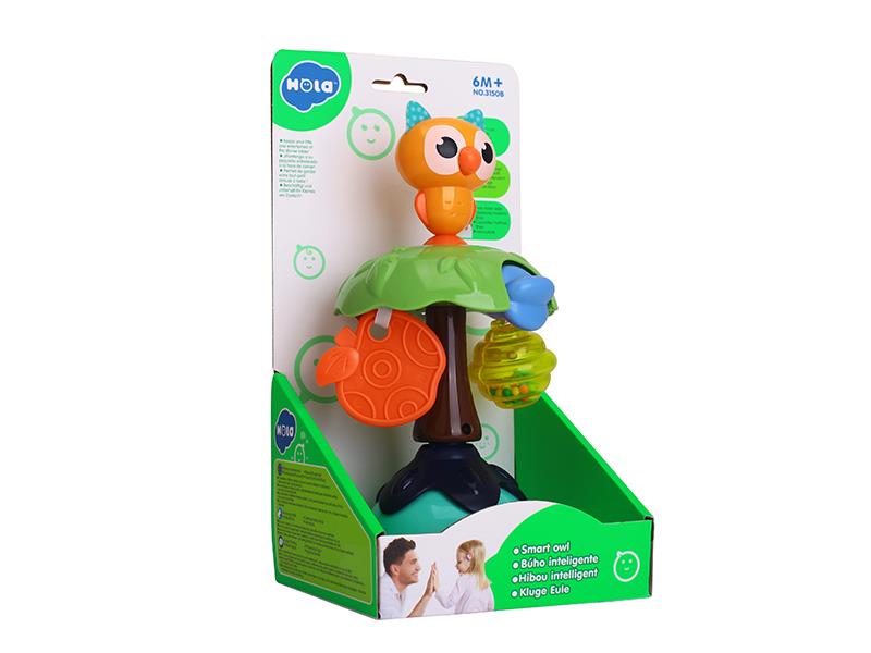 Smart Owl (Suction Cup Rattle Toy)
