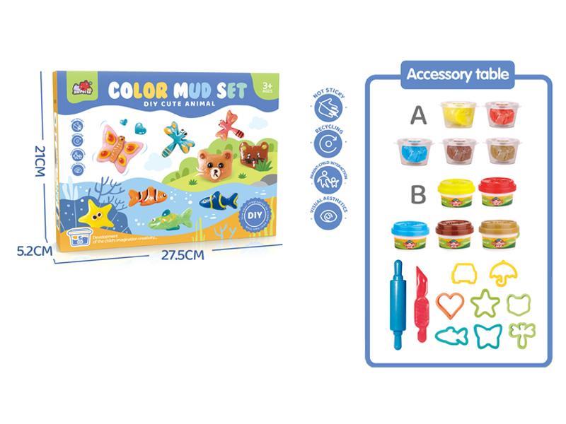 Fairy Animal Colored Clay Set