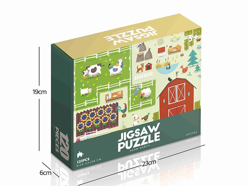 120pcs Farm Party Jigsaw Puzzle