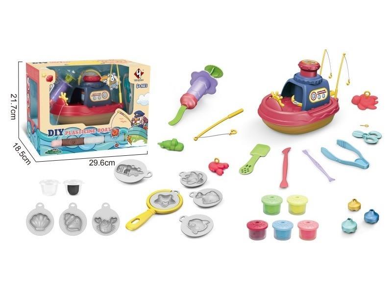 Colorful Clay Boat Window Box (Red)