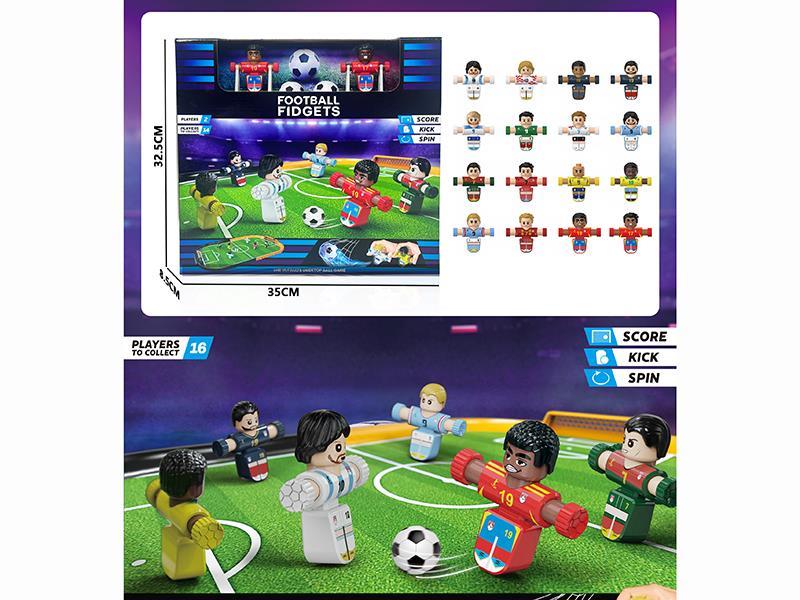 < Tabletop Game Stress-Relieving Football Series > 2 Players, 2 Balls With Goals/Mats