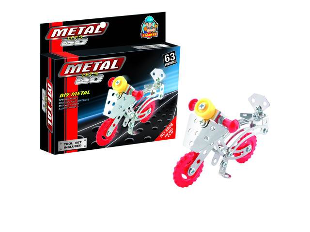 63PCS SELF ASSEMBLE MOTORCYCLE TOY