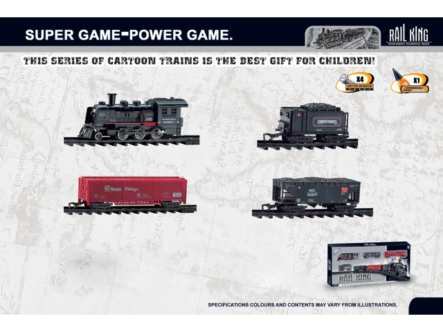 B/O IMITATED TRAIN PLAY SET WITH LIGHT,MUSIC TOYS