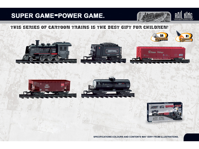 B/O IMITATED TRAIN PLAY SET WITH LIGHT,MUSIC TOYS