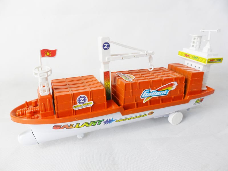 FRICTION CONTAINER SHIP TOYS