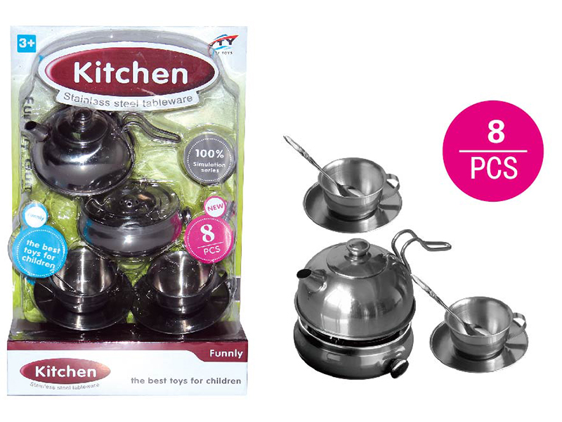 Stainless steel tableware toy