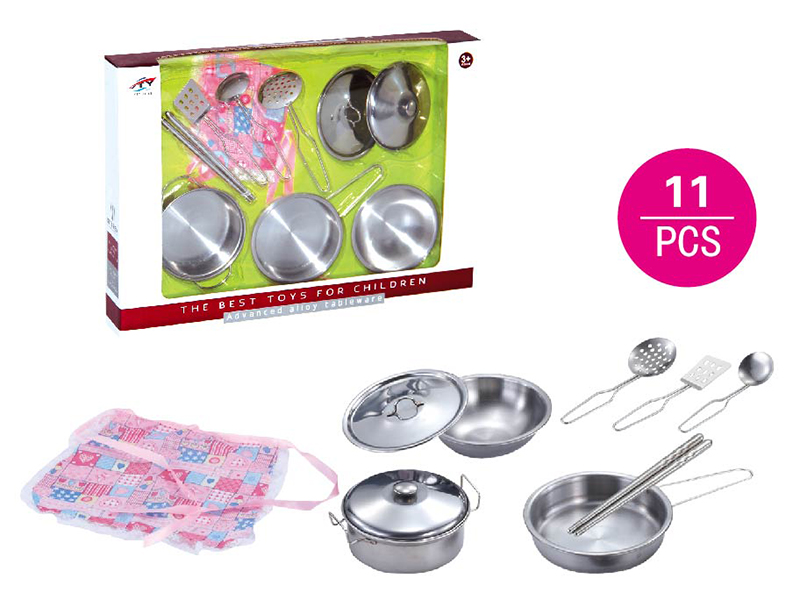 Stainless steel tableware toy apron