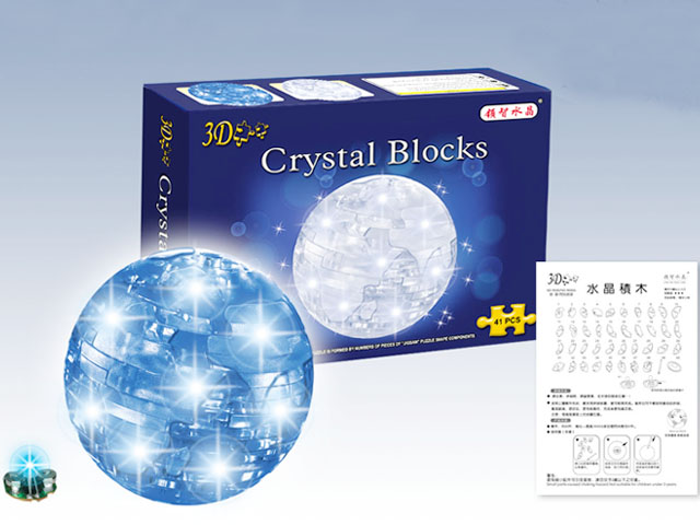 Flash earth crystal building blocks toy