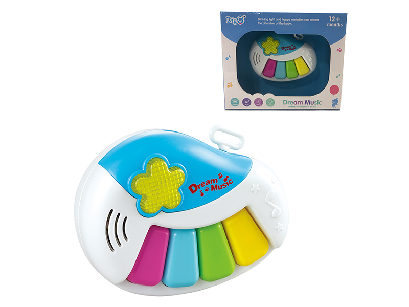 Piano with light and music