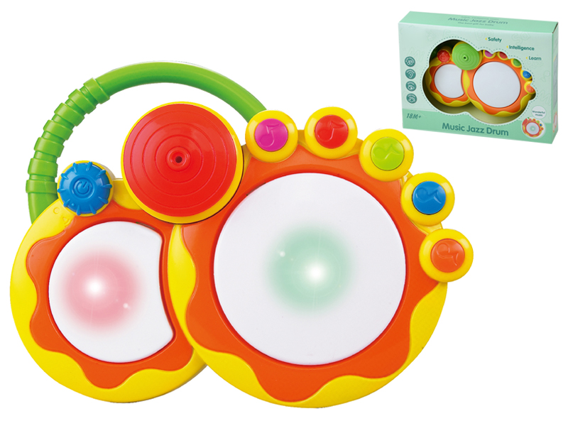 Small size Drum set  with light and music