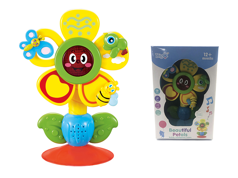 B/O flower with light and music