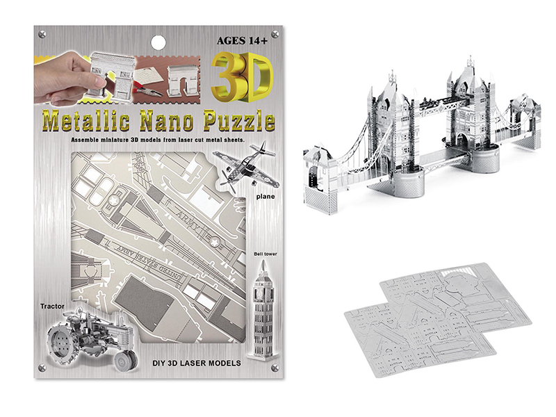 Stainless Steel   London Tower Bridge 3D Puzzle