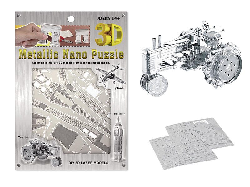 Stainless Steel  Tractor 3D Puzzle