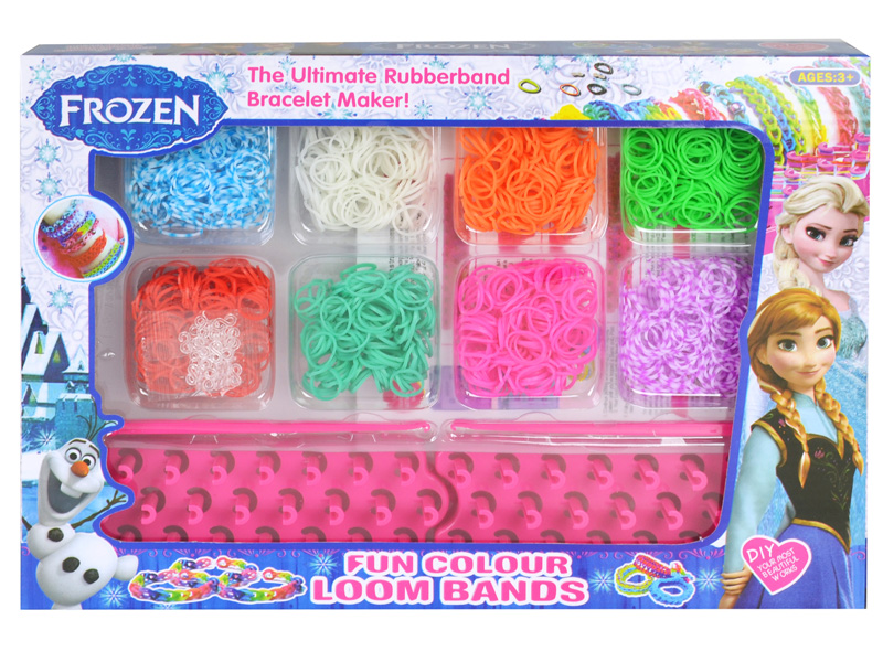 Frozen Colorful Rubber Band Bracelet with tool