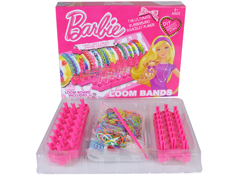 Barbie  Colorful DIY Rubber Band Bracelet with tool