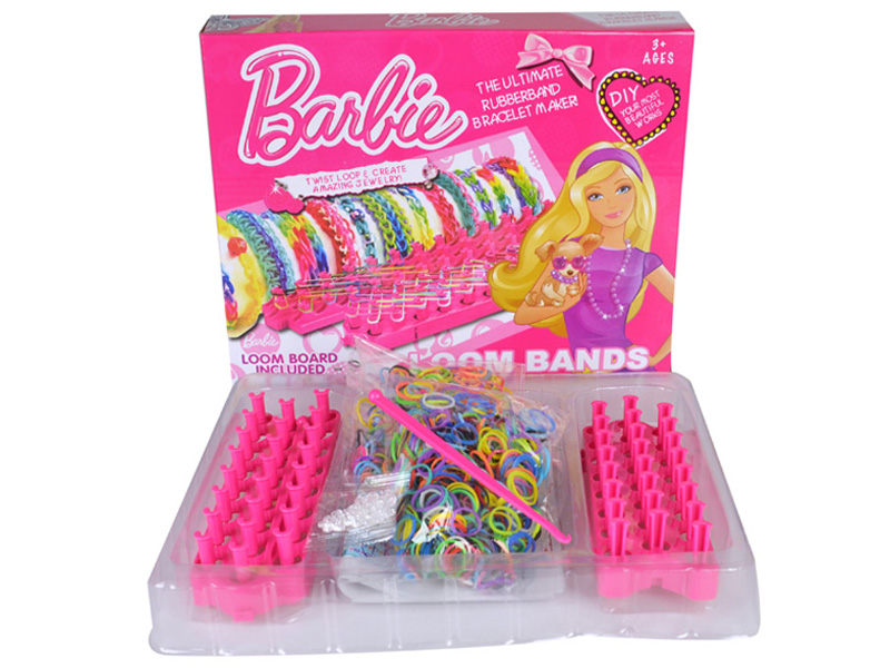 Barbie  Colorful DIY Rubber Band Bracelet with tool