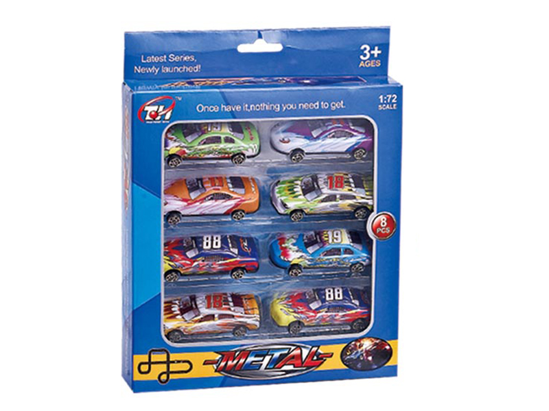 8 PCS Slide  Metal Car