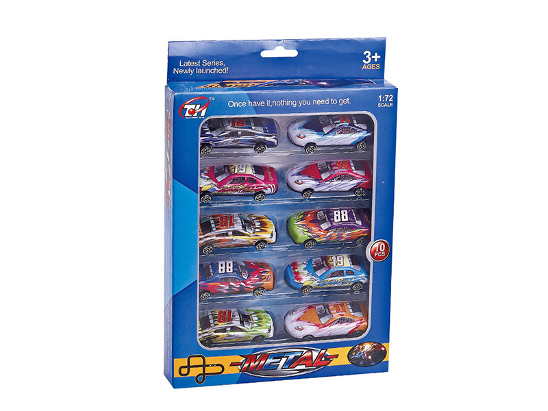 10 PCS Slide  Metal Car